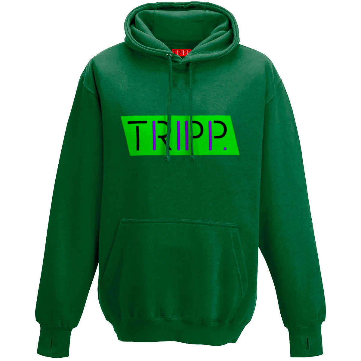 Green Thumb Hoodie (Bottle Green & Aubergine)