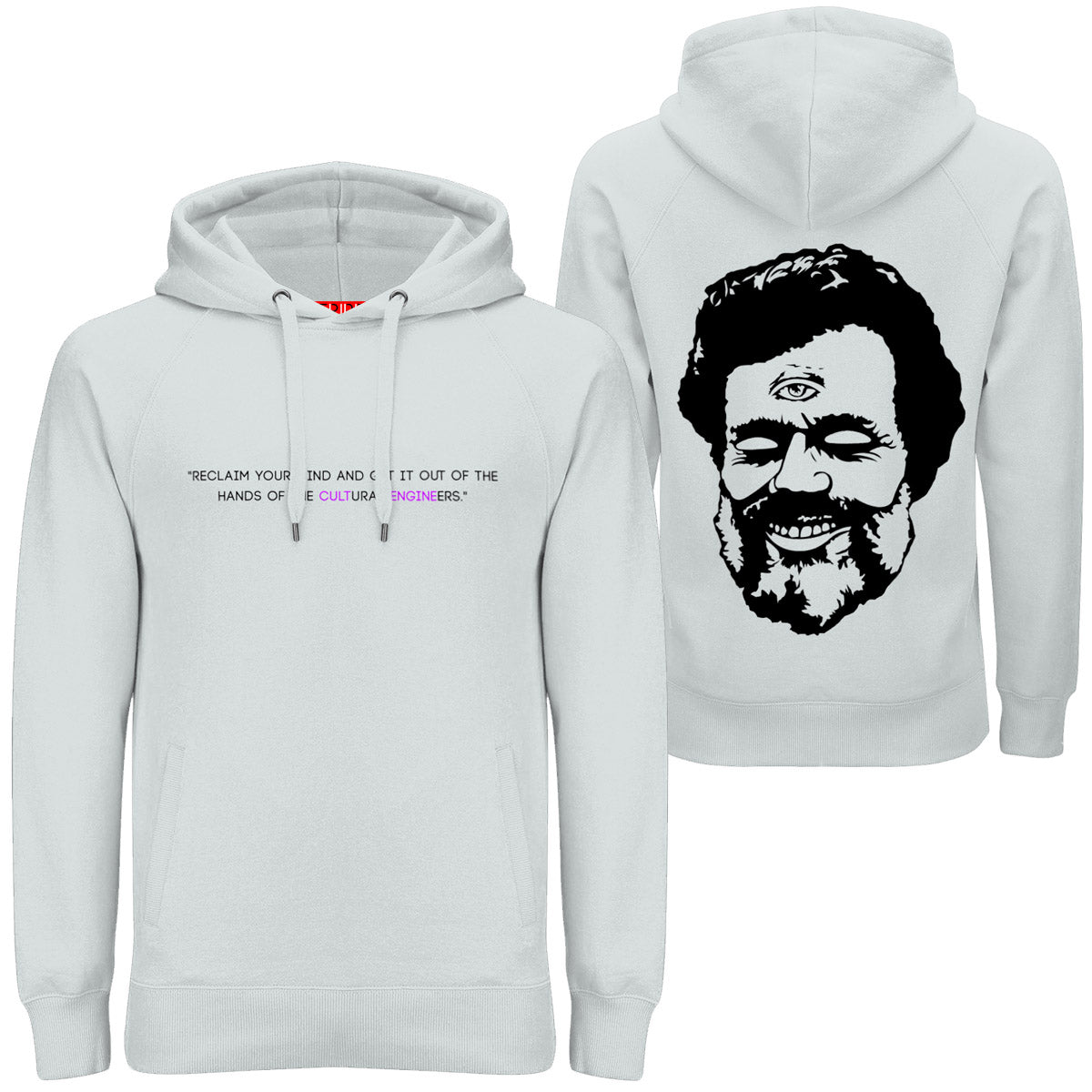 Terrence McKenna Heavy Hoodie (Heather Grey)