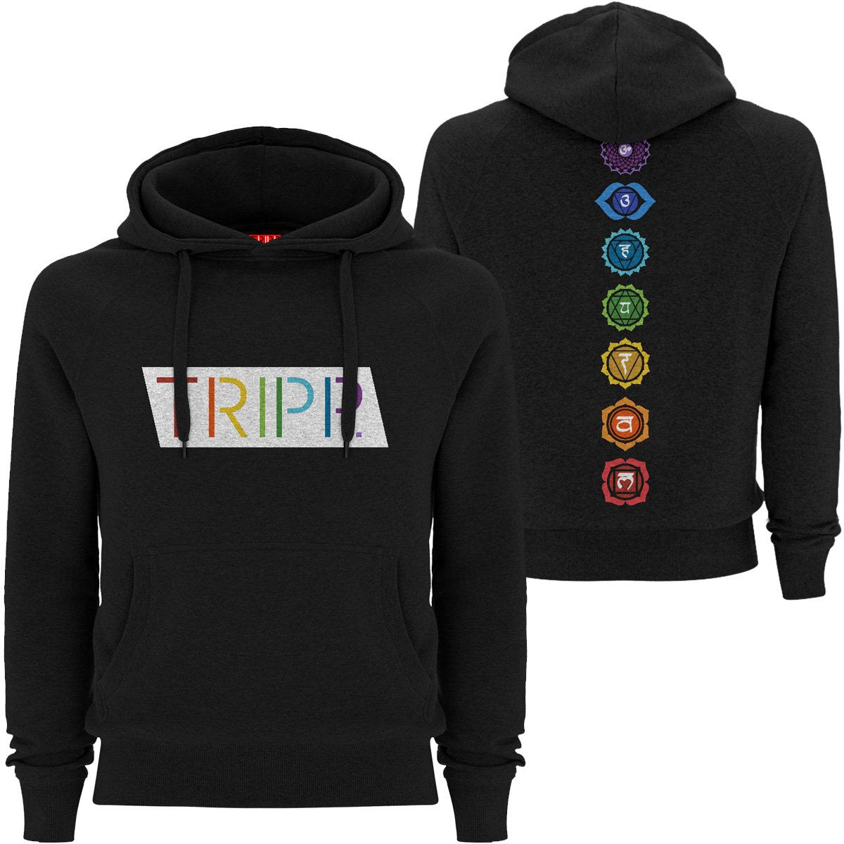 Chakras Night Rider Hoodie (Dark Ash)