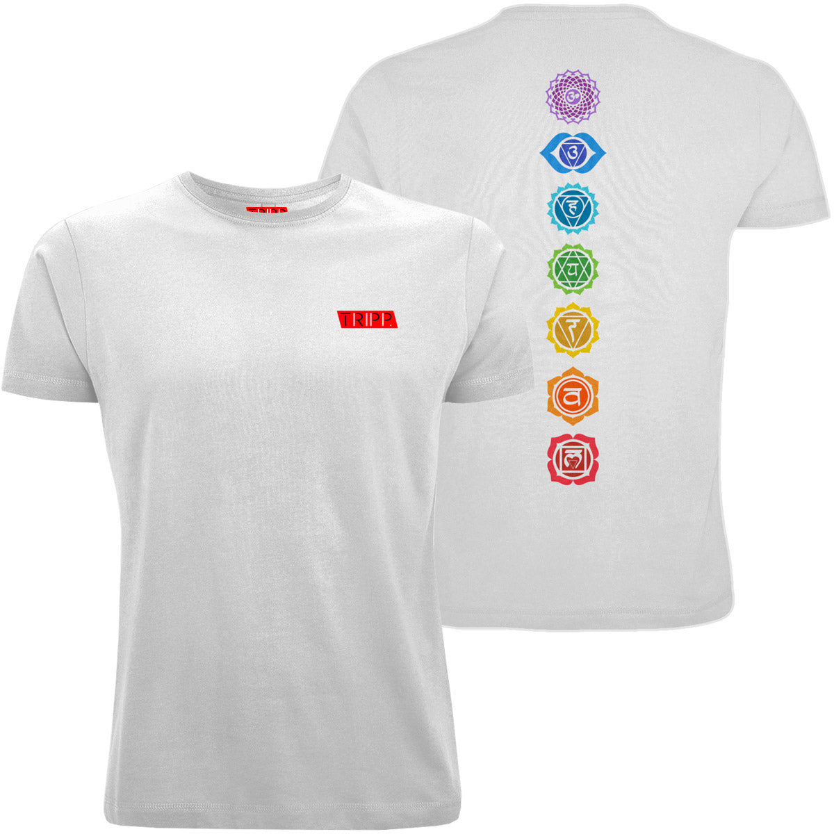 Chakras Classic Unisex T-Shirt (Snow White)