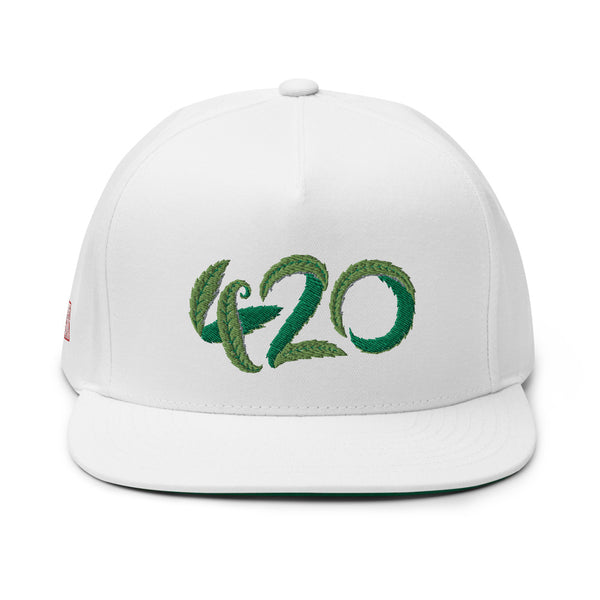 420 White Snapback