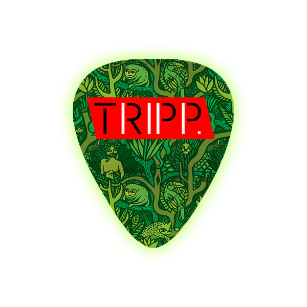 Trippy Jungle Guitar Pick (Glow In The Dark) - 10 Pack