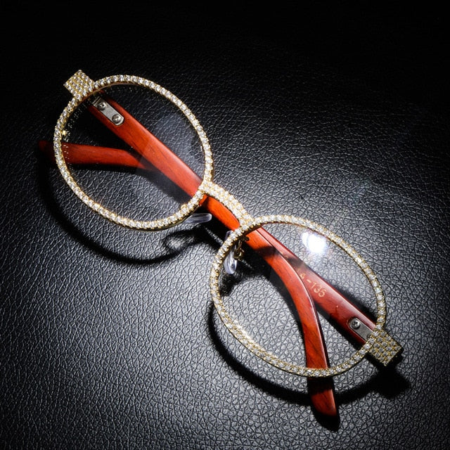 Icey Glasses (Red Wood)