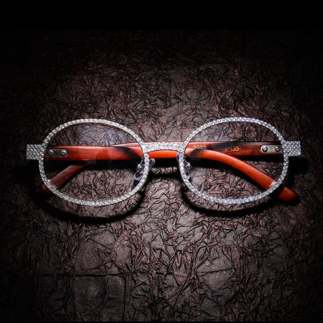 Icey Glasses (Red Wood)